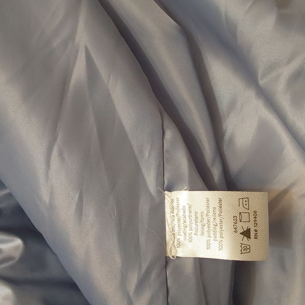 Venus long Metallic Puffer Coat Slate blue/grey - Picture 8 of 8